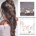 thumbnail image 3 of Enredadera para el cabello de novia con cuentas, tocado para boda, accesorios para el cabello de novia, diadema, joyería para el cabello, accesorios para el cabello, 3 of 5