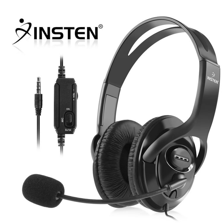 Insten Wired Gaming Headset with Mic for PS5, PS4, PC, Xbox