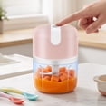 thumbnail image 5 of Electric Mini Garlic Chopper, Cordless USB Food Processor with Portable Veggie Mincer, Rechargeable Kitchen Blender for Onion, Ginger, Chili, Meat, Spices, Baby Food, and Daily Meal Prep, C, 5 of 7