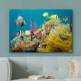 thumbnail image 2 of wall26 Canvas Print Wall Art Deep Sea Marine Fish with Coral Reef Nature Ocean Photography Realism Nautical Scenic Relax/Calm Multicolor Ultra for Living Room, Bedroom, Office - 32"x48", 2 of 5