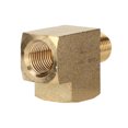thumbnail image 1 of Elbow Brass Pipe Adapter, Solid 3 Way Brass Pipe Fitting 1000PSI Anti-Corrosion Durable 1/8in NPT Male Thread  For Auto Modification, 1 of 8