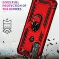 thumbnail image 6 of Compatible with Motorola Moto G Power 2022 Case Built-in 360 Ring Holder Kickstand, Extreme Protection Military Armor Magnetic Car Dual Layer Protective Heavy Duty Phone Cover,Red, 6 of 7