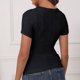 thumbnail image 5 of mfyjkho Tops Para Mujer, Camiseta De Tirantes Cómoda Y Regular De Verano Para Mujer, De Manga Corta Y Cuello En U. Tops Para Mujer M, 5 of 6
