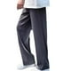 thumbnail image 1 of Pantalones casuales de seda de hielo para hombres Pantalones deportivos rectos de pierna ancha Pantalones sueltos plisados de verano Gris XL, 1 of 8