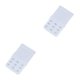 thumbnail image 3 of sweethay Correa de extensión Sujetador Extensor Hebilla 3 Filas 3 Ganchos Accesorios Clips Banda trasera Reemplazo Ropa interior íntima blanca blanco 2piezas sweethay CBP461440, 3 of 5