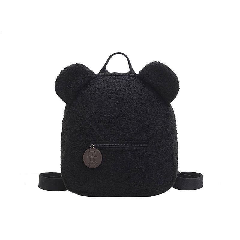 Black teddy bear backpack hotsell