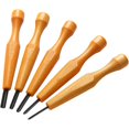 thumbnail image 1 of Juego de 5 Herramientas para Tallar: Cuchillos Triangulares para Linóleo y Madera, Cinceles y Herramientas en Forma de V para Grabado en Linóleo., 1 of 5