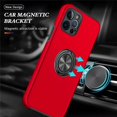 thumbnail image 4 of SZMLOGB Phone Case for iphone 12 Pro(6.1") with Ring Holder Shock Resistant Scratch Resistant PC Silicone Heavy Duty Protective Case-red, 4 of 6