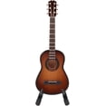 thumbnail image 2 of Miniature Wooden Guitar Musical Instrument Model Display with Stand and Case (Brown 10 cm), 2 of 5