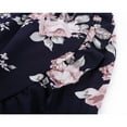 thumbnail image 4 of PENGXIANG Mommy and Me Dress Matching Outfits Off Shoulder Beach Boho Maxi Ruffle Chiffon Dress for Mother and Daughter, 4 of 6