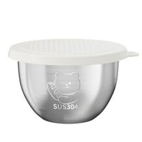 Zmeidao Salad Dressing Container To Go, Stainless Steel Small Condiment Containers with Lids, Reusable Round Dipping Bowls for Salad Dressing Ketchup Butter