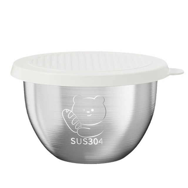 Bols à Mélanger en Acier Inoxydable, Contenants avec Couvercles Tasse en Acier Inoxydable Contenant Rond 70 ml Plateau à Trempette avec Couvercle Contenant pour Salade Ketchup Tasses avec Couvercles, Tasses en Acier Inoxydable