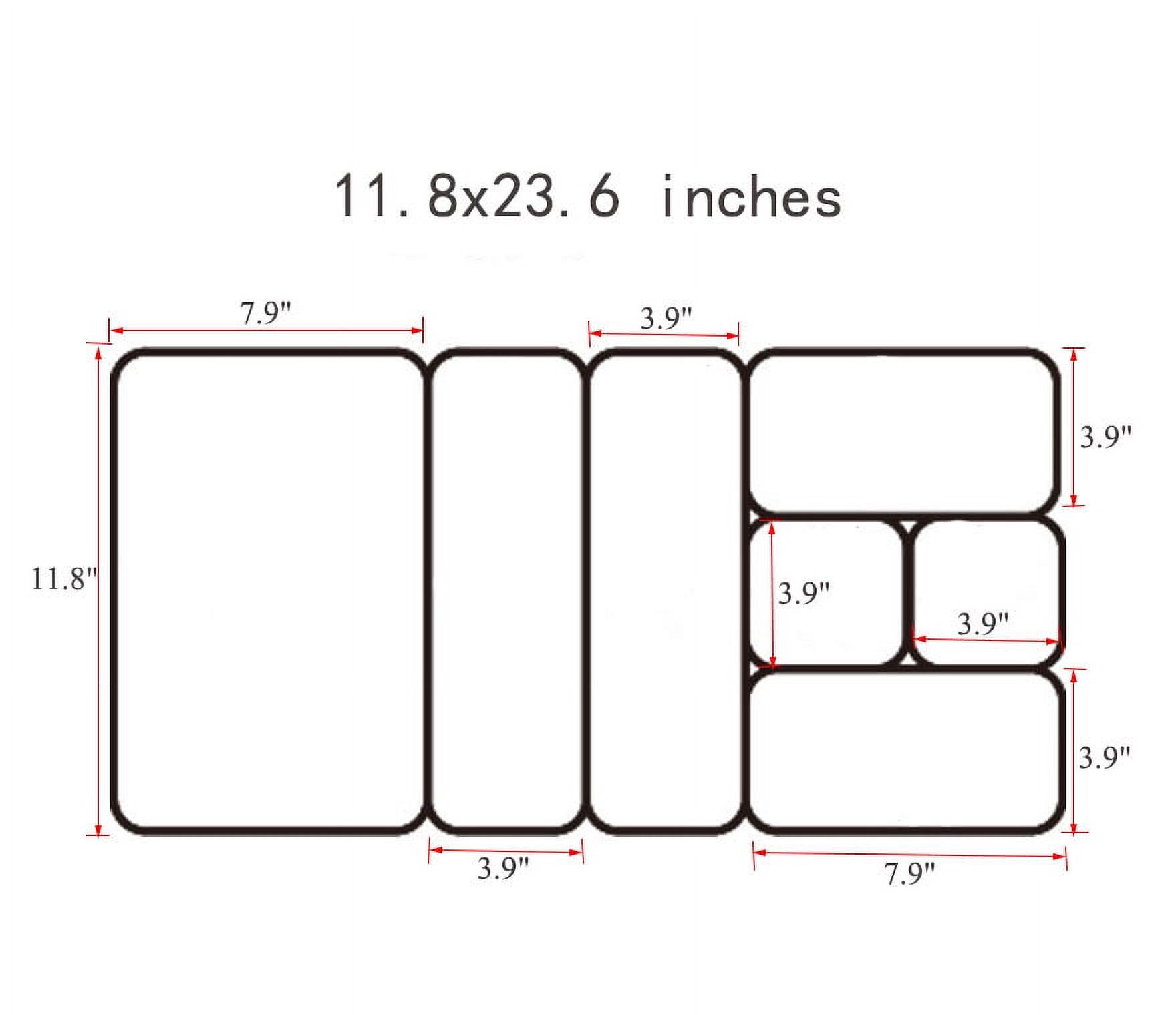 imUfer 11.8*23.6 Inches Drawer Tableware Storage Box Set Suitable For Drawer Compartment Storage Desktop Classification Overlay Storage Organization