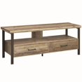 thumbnail image 1 of Stonecroft Furniture Support de Télévision 59" en Pin Vieilli et Bronze Foncé, 1 of 10