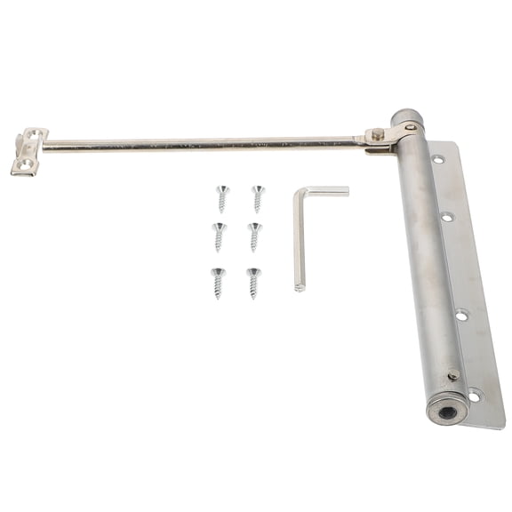 Mobutofu 1Set Silver Door Closer for Automatic Closing with Adjustable Tension 7.3X6.9X1.4in