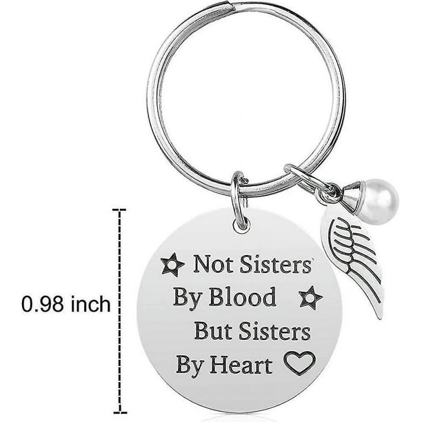 Sisters by heart keychain deals