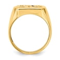 thumbnail image 2 of 14K Yellow Gold Ring Band Themed Men's Diamond Round Onyx Black, Size 5, 2 of 5