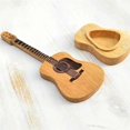 thumbnail image 5 of Wooden Acoustic Guitar Pick Box with Stand Portable Handcrafted Guitar Picks Storage Container Guitar Accessory, 5 of 5