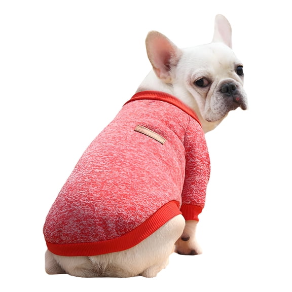 GASTROPOD 1Pcs Dog Sweater,Polyester Dog Coat,Puppy Clothes,Red,Xl