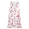 thumbnail image 6 of Summer Dresses for Women 2026 Plus Size V-Neck Sleeveless Floral Printed Summer Flowy Casual Midi Dress Beach Vacation Sundresses with Pockets, 6 of 8