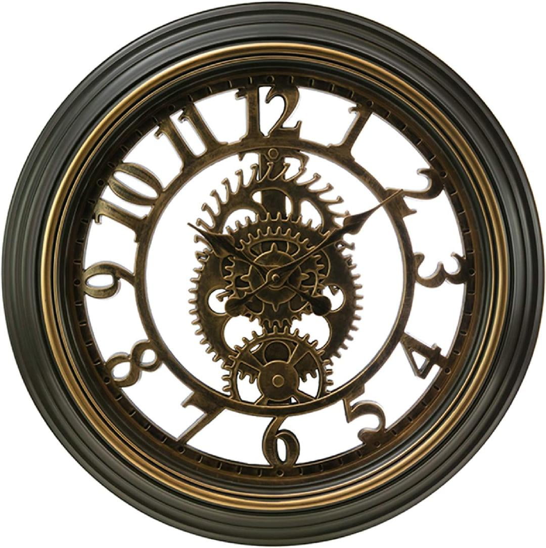 Decorative Round WallClocks, Bronze