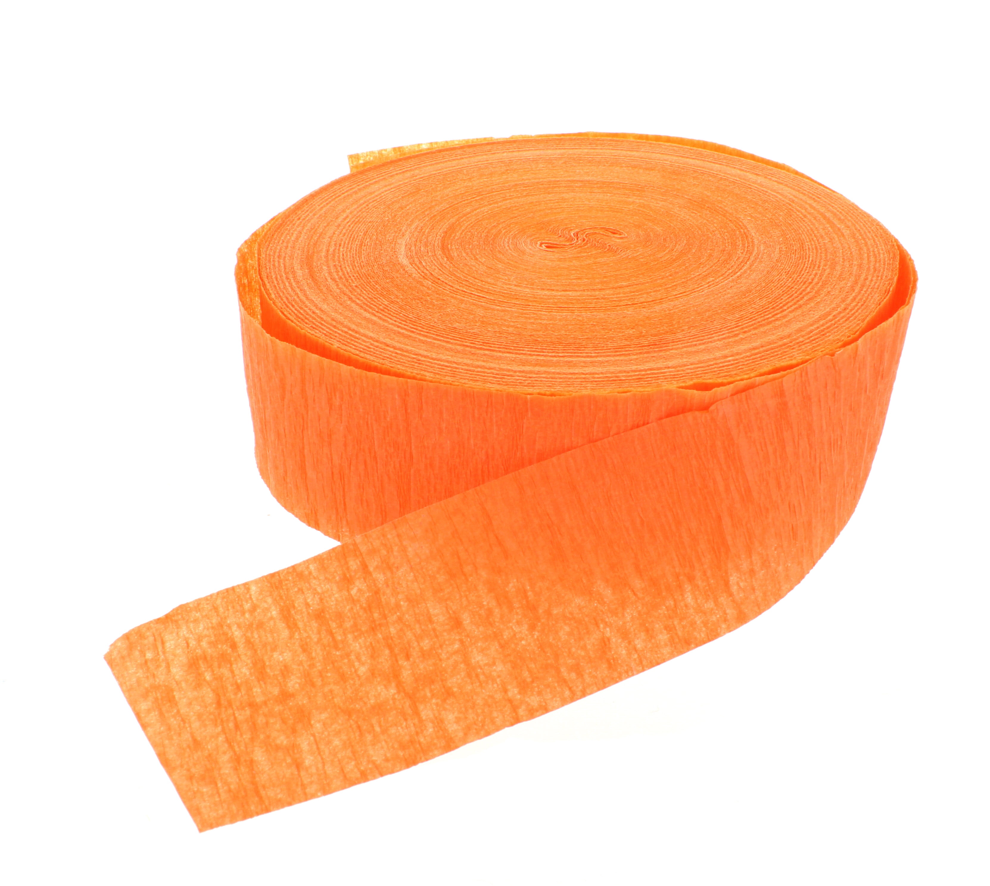 Orange Streamer Crepe Paper 500 Ft Halloween Party