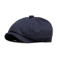 thumbnail image 2 of Yesbay Short Brim Round Dome Adjustable Beret Hat Male Octagonal Painter Hat Fashion Accessories, 2 of 8