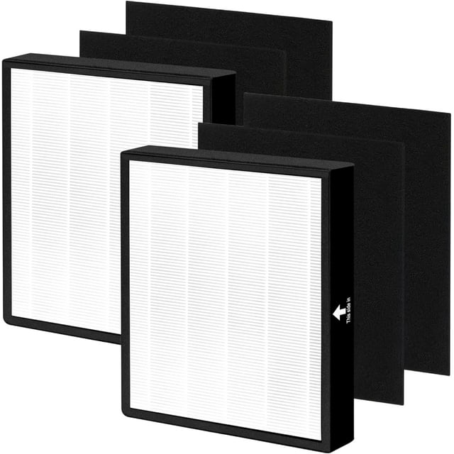 FLT5900 Replacement Filter - J - Compatible with AC5900WCA and AC5900WDLX Air Purifiers - 2 x H13 Grade Filter & 4 x Carbon Pre-Filters - Part # FLT5900