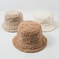 thumbnail image 4 of Cheers.US Women Lady Girls Winter Bucket Hat Vintage Warm Thicken All-match Outdoor Fisherman Cap, 4 of 6