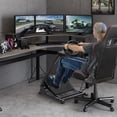 thumbnail image 6 of Racing Wheel Stand, Steering Wheel Stand Compatible with L-ogitech G920 G29 G27 G25 Gaming Cockpit Height Adjustable Foldable Gaming Racing Simulator Steering Wheel Stand NOT Included, Black, 6 of 7
