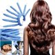 thumbnail image 2 of Curls Band, Rizos sin banda de calor Cinta durante la noche Cabello largo medio, Rizadores sin calor (azul). Afortunado Sencillez, 2 of 5