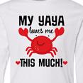 thumbnail image 4 of Inktastic Yaya Loves Me Grandson Gift Long Sleeve Youth T-Shirt, 4 of 5
