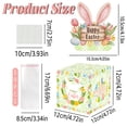 thumbnail image 3 of Happy Easter Bunny Money Box, White Easter Theme Party Decoration for Gift Collection, Wedding Christening Baby Shower Fundraising, 8.5 x 6.5 x 6.5 Inches, 3 of 5