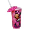 thumbnail image 2 of Vasos para vasos, paquete de 6 unidades, de Disney Minnie Mouse, 473 ml, con tapas y pajitas, 2 of 2