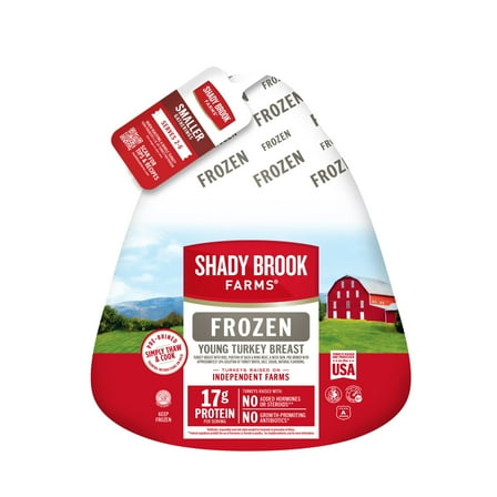 Shady Brook Farms Bone-In Turkey Breast with Gravy, Frozen, 5 - 8 lbs, Serves 2 - 6