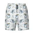 thumbnail image 4 of Lsque Mens Swim Trunks Music Shark Pattern - Bathing Suit Compression Liner - Beach Swim Shorts Swimwear - (S-3XL) - Stretch Quick Dry -, 4 of 9
