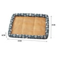 thumbnail image 4 of Ice Rattan Cooling Bed for Cats Dogs, Summer Cooling Pet Mat Ice Pad Sleeping Mats, Pet Ice Pad Mat Pet Cooling Mat, Cool Pad Cushion Dog Cat Puppy Blanket Pet Self Cooling Pad (E, 24*18*2in), 4 of 4