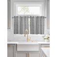 thumbnail image 2 of Half Window Curtain 36 Inches Long, Grey Geometric Window Treatment Curtain Drapes, Modern Abstract Art Vintage Boho Small Tier Curtains for Bathroom Over Sink, 27.5"x36", 2 Panels, 2 of 7