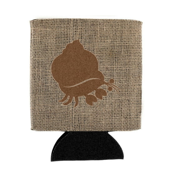 Hermit Crab Burlap and Brown BB1102 Can or Bottle Hugger