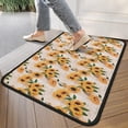 thumbnail image 4 of Beige Sunflower Pattern Door Rugs,Washable Non Slip Door Mats Indoor,Decorative Door Mats,Entry Mat Indoor for Entrance,Bedroom,Kitchen,Bathroom,30"x17", 4 of 6