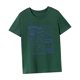 thumbnail image 5 of Camiseta para mujer, camisetas de verano para ir al trabajo, mochilero, calle, regalo para mujer Verde, 5 of 7