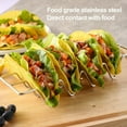 thumbnail image 4 of Stainless Steel Taco Holders Set of 2, Holds 4 Tacos Each, 4 of 6