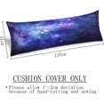 thumbnail image 3 of Galaxy Body Pillow Cover Outer Universe Space Nebula Star Night Luxury Long Pillow Case Protector with Zipper Decorative Starry Sky Large Pillowcases Cushoned for Bedroom,Couch 20"x54",Blue Purple, 3 of 6
