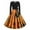 F, variant on SwiftWear Women's Spooky Halloween Dress Crew Neck Long Sleeve Pumpkin Print Flared Dress with Bow Belt for Comfortable Party Outfit, Costume​