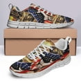 thumbnail image 4 of Trucker American Shoes for Men Women Running Shoes Lightweight Walking Sneakers Mesh Athletic Sport Shoes White Size 9.5, 4 of 5