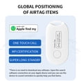 thumbnail image 3 of , Keys Finder and Item Tags Certification for Car Keys and Phones Bags and More Remote Control Finder Full Global Coverage Phone Finder iOS Compatible White, 3 of 7