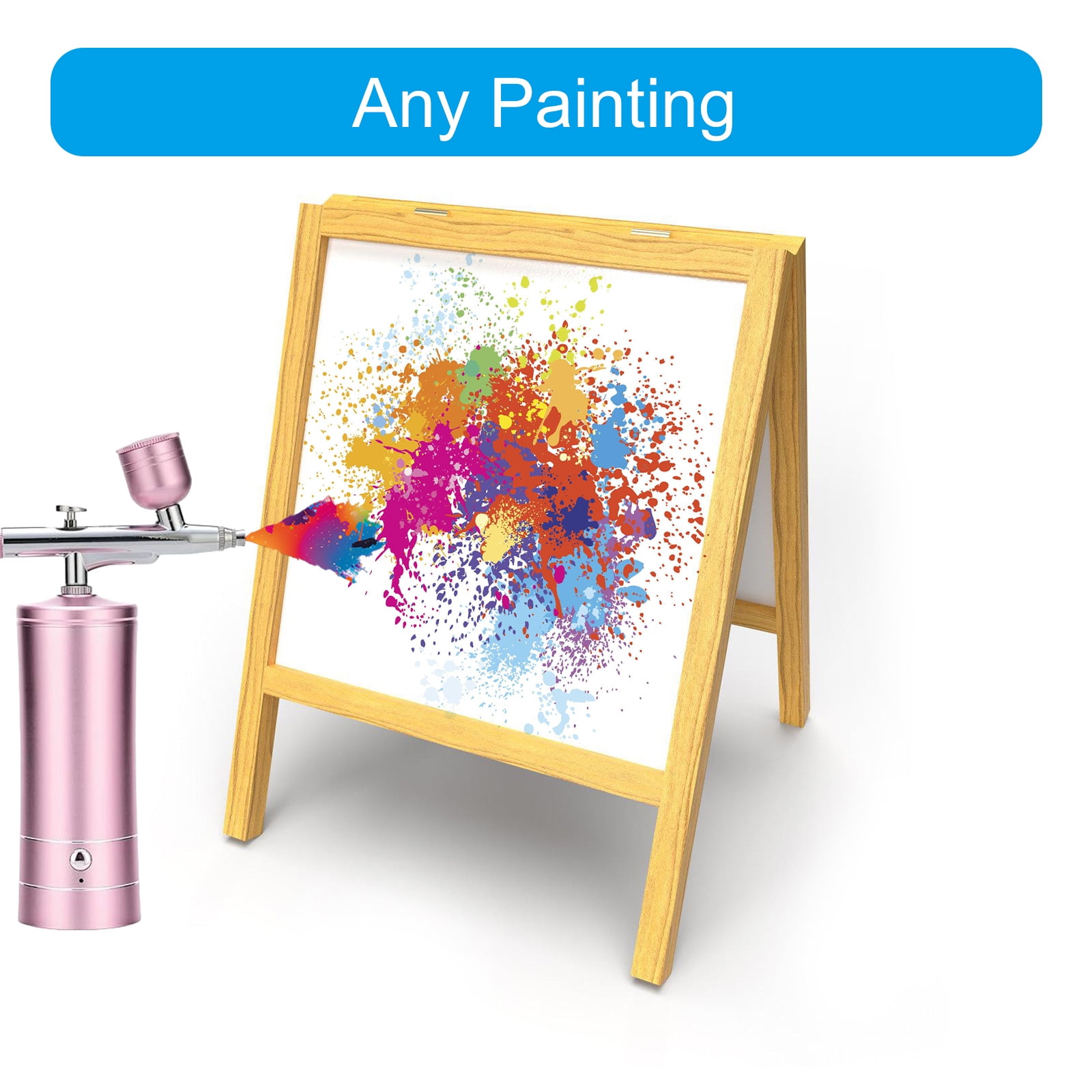 Cordless Air Brush Guns Airbrushes Kits 30PSI Airbrushes Set with Compressor with 0.3mm Nozzle for Painting