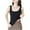 Black, variant on Uaswgudfs Women Cotton Round Neck Movement Basic Ribbed Tank Top Shaping Casual Tops