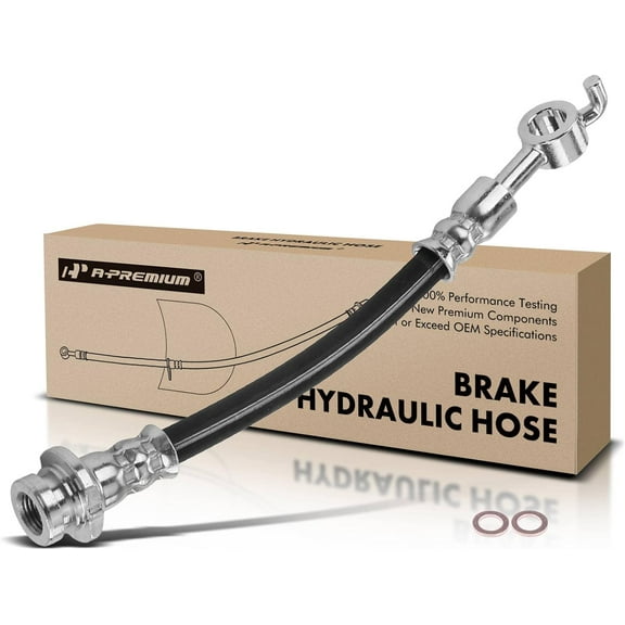 A-Premium Rear Passenger Outer Brake Hydraulic Hose Compatible with Select Nissan Models - Sentra 2007 2008 2009 2010 2011 2012 2.0L with Rear Disc Brakes - Replace# 46210ET80A