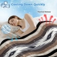 Brown Boho Cooling Blanket,Lightweight Breathable Summer Throw Blanket ...